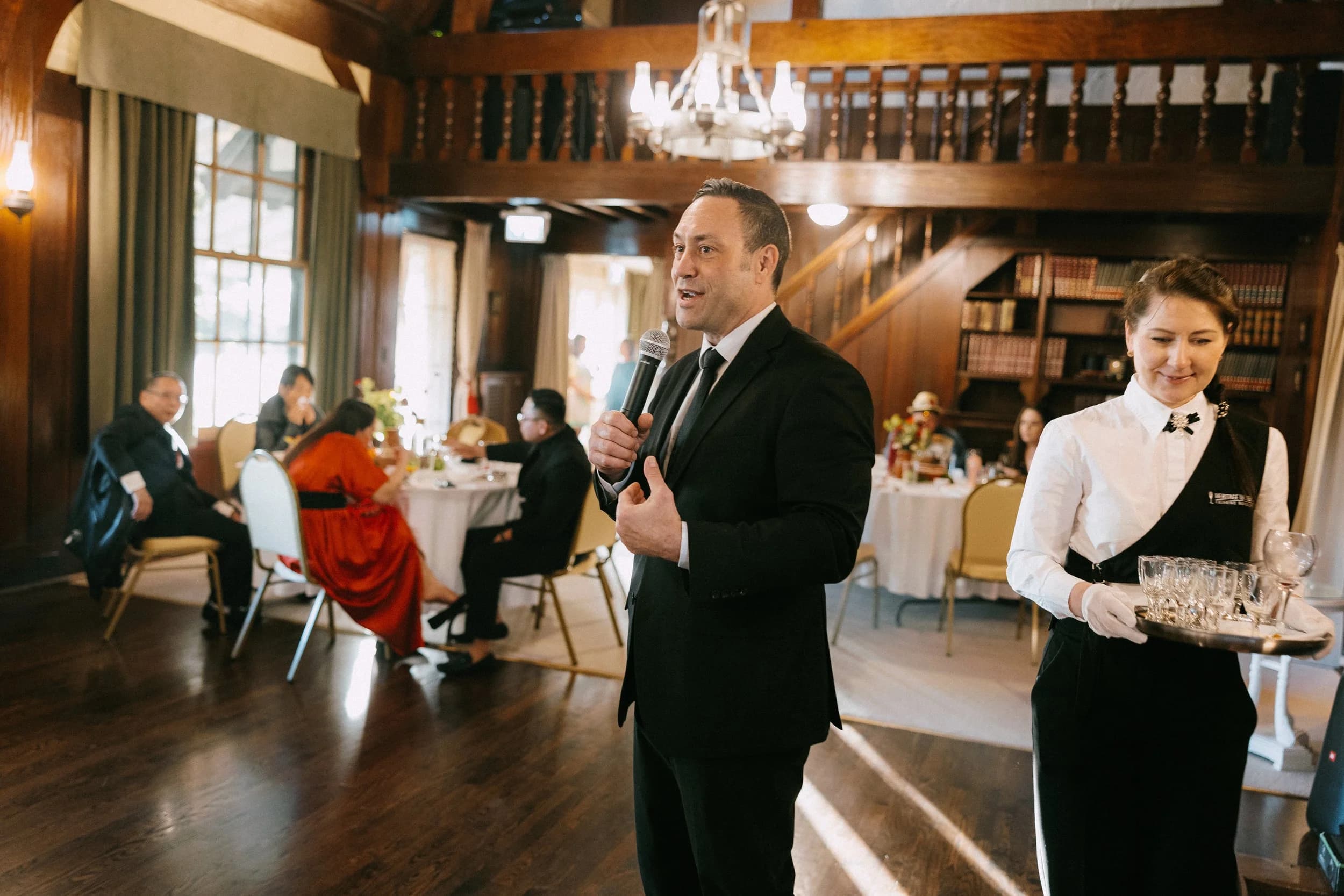 Reception hosting at a Vancouver wedding